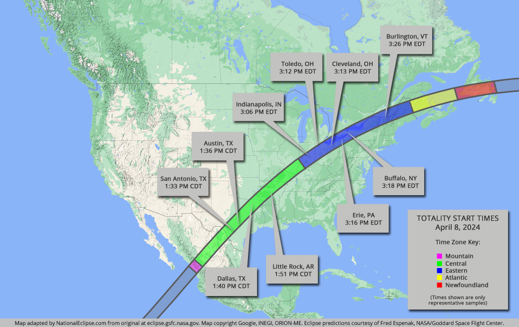 map of eclipse